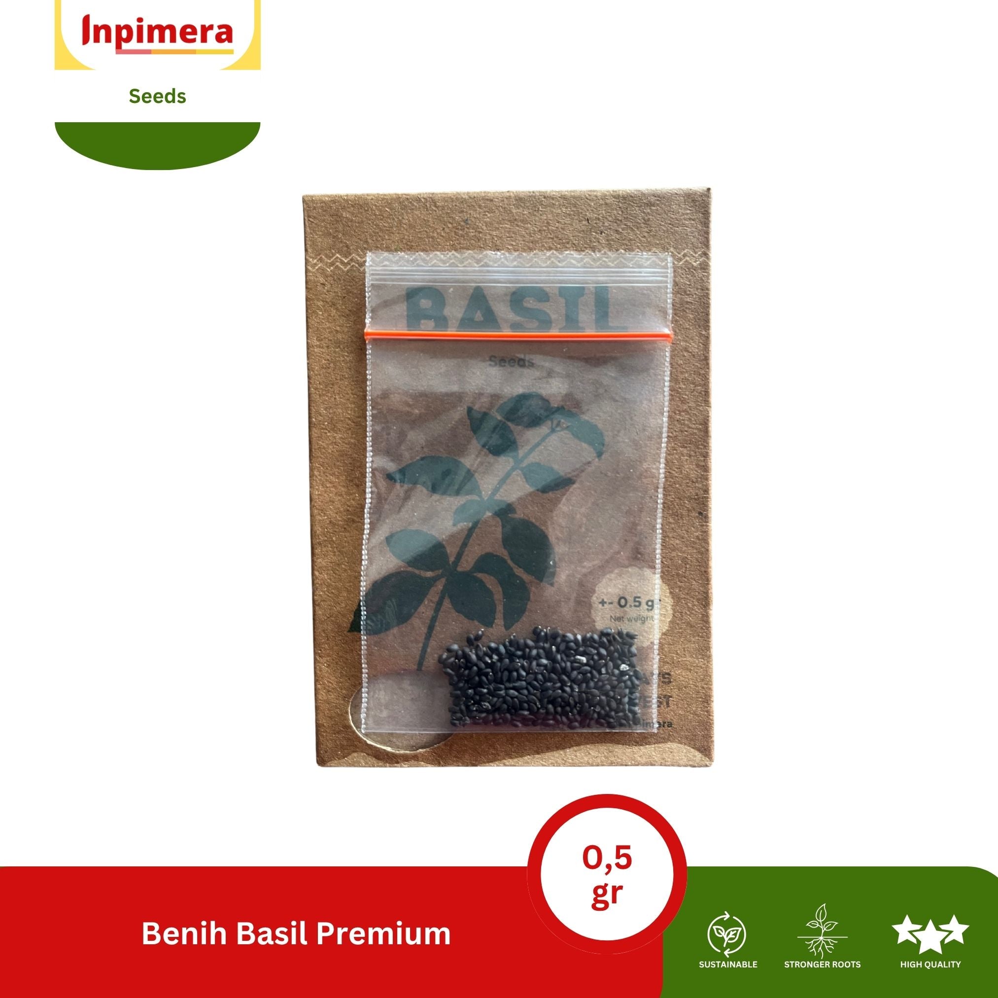 Inpimera Premium Basil Seeds Home Gardening