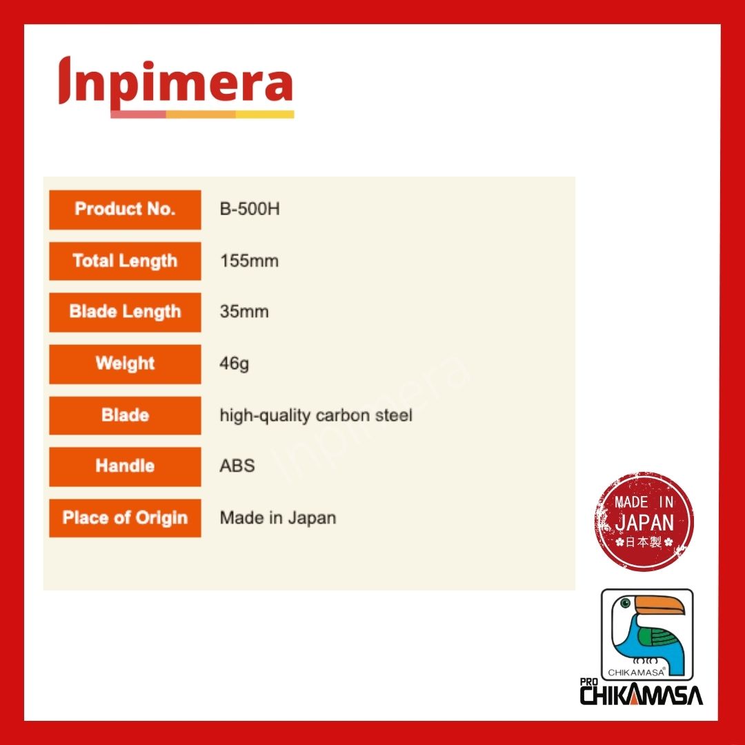 Chikamasa Pro Gunting Florist B500H, Made In Japan, Berkualitas