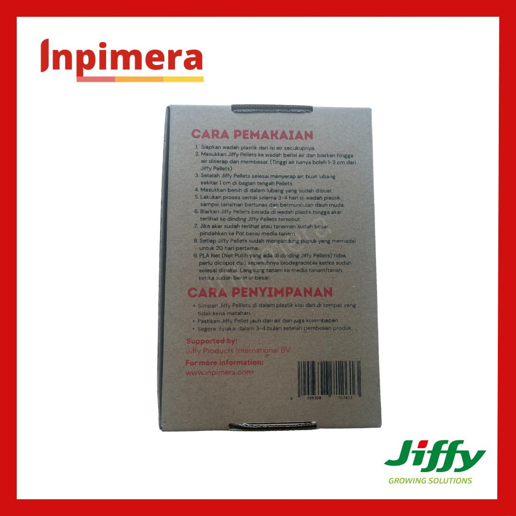 Inpimera Jiffy 7C Pellets 50mm Media Tanam Advance Home Gardening